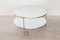 Zanotta Round Coffee Table with Castor-Mounted Wheels 5