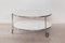 Zanotta Round Coffee Table with Castor-Mounted Wheels, Image 3