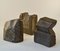 Abstract Dutch Black Granite Geometric Sculptures, Set of 3 3