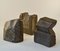 Abstrakte niederländische geometrische Skulpturen aus schwarzem Granit, 3er Set 3