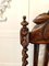 Butaca victoriana antigua grande de roble tallado, Imagen 8