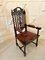Large Antique Victorian Quality Carved Oak Armchair 15