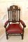 Large Antique Victorian Quality Carved Oak Armchair 9