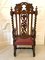 Large Antique Victorian Quality Carved Oak Armchair 13