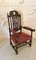 Large Antique Victorian Quality Carved Oak Armchair 12