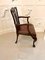 Antique Victorian Carved Mahogany Desk Chair 14