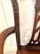 Antique Victorian Carved Mahogany Desk Chair 4