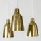 Brass Ceiling Lamp by Hans Bergström for Ateljé Lyktan 1