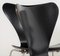 Model 3107 Syveren Black Dining Chairs by Arne Jacobsen for Fritz Hansen, 1960s, Set of 4 8