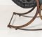 19th Century Iron Frame Leather Sling Rocking Chair by R W Winfield, England, Image 13