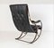 19th Century Iron Frame Leather Sling Rocking Chair by R W Winfield, England 7