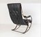 19th Century Iron Frame Leather Sling Rocking Chair by R W Winfield, England, Image 7