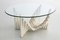 Italian Travertine Marble Coffee Table with Cut Glass Top, 1970s 14