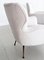 Fauteuils en Velours Blanc Style Gigi Radice, Italie, 1950s, Set de 2 18