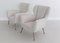 Fauteuils en Velours Blanc Style Gigi Radice, Italie, 1950s, Set de 2 7