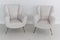 Italian Armchairs in White Velvet in Gigi Radice Style, 1950s, Set of 2 5