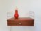 Red Culbuto Table Lamp from Lamperti, Italy, 1970s 3