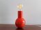 Red Culbuto Table Lamp from Lamperti, Italy, 1970s 1