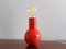 Red Culbuto Table Lamp from Lamperti, Italy, 1970s, Image 1