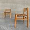 Mid-Century Dutch Pine and Rush Chairs, Set of 2 3
