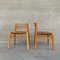 Mid-Century Dutch Pine and Rush Chairs, Set of 2 13
