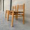 Niederländische Mid-Century Stühle aus Pinienholz & Binse, 2er Set 4