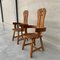 Mid-Century Brutalist Belgian Oak Chair from De Puydt 2