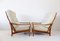 Teak Armchairs by Grete Jalk for Glostrup, Set of 2 3