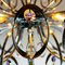 Mid-Century Metal & Crystal Chandelier, Italy, 1970s, Image 4