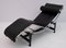 Le Corbusier LC4 Chaise Longue in Genuine Leather and Steel, Italy, 1980s, Image 6