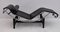 Le Corbusier LC4 Chaise Longue in Genuine Leather and Steel, Italy, 1980s 3