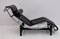 Le Corbusier LC4 Chaise Longue in Genuine Leather and Steel, Italy, 1980s 2
