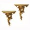 French Wall Consoles Tables, Paris, 1950s, Set of 2 1