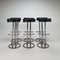 Tubular and Leather Bar Stools, 1970s, Set of 6 5