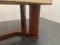 Art Deco Table in Rosewood and Parchment with Top in Black Glass 9