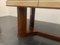 Art Deco Table in Rosewood and Parchment with Top in Black Glass 6