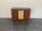 Art Deco Bar Cabinet in Rosewood and Parchment with Top in Black Glass, Image 2