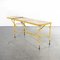 French Army Industrial Yellow Table, 1960s 1