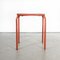 Model 836.7 French Metal Garden Table in Red, 1950s 3