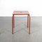 Model 836.1 French Metal Garden Table in Red, 1950s 4