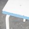 Model 836.4 French Metal Garden Table in Blue and White, 1950s, Image 2