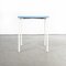 Model 836.4 French Metal Garden Table in Blue and White, 1950s 3