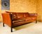 Dänisches Vintage 3-Sitzer Sofa aus cognacfarbenem Leder von Stouby, 1960er 9
