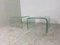 Glass Waterfall Side Tables from Fiam, 1980s, Set of 2 5