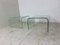 Glass Waterfall Side Table from Fiam, 1980s 3