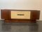 Art Deco Sideboard in Rosewood and Parchment with Top in Black Glass 1