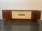 Art Deco Sideboard in Rosewood and Parchment with Top in Black Glass 2