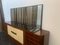 Art Deco Sideboard in Rosewood and Parchment with Top in Black Glass, Image 13