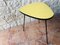 Mid-Century Yellow and Black Side Table on Tripod Legs, 1960s 4