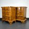 Tables de Chevet Vintage en Bois, Italie, 1950s, Set de 2 1